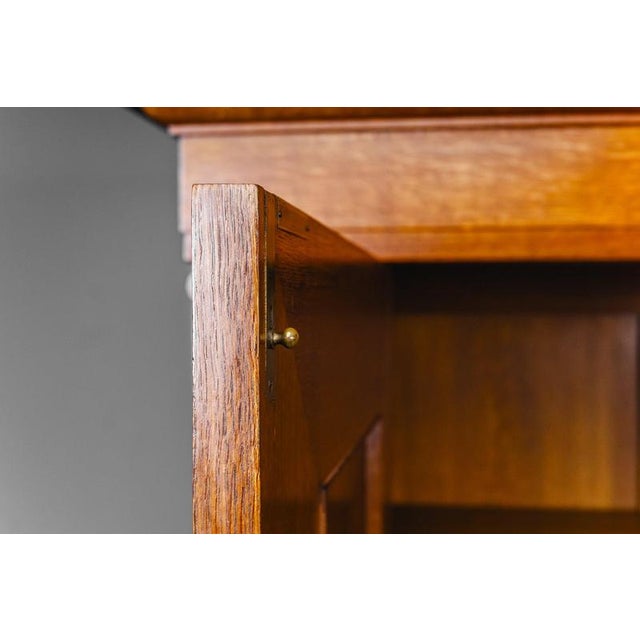 Baroque-Style Linen Cabinet in Oak For Sale - Image 16 of 18