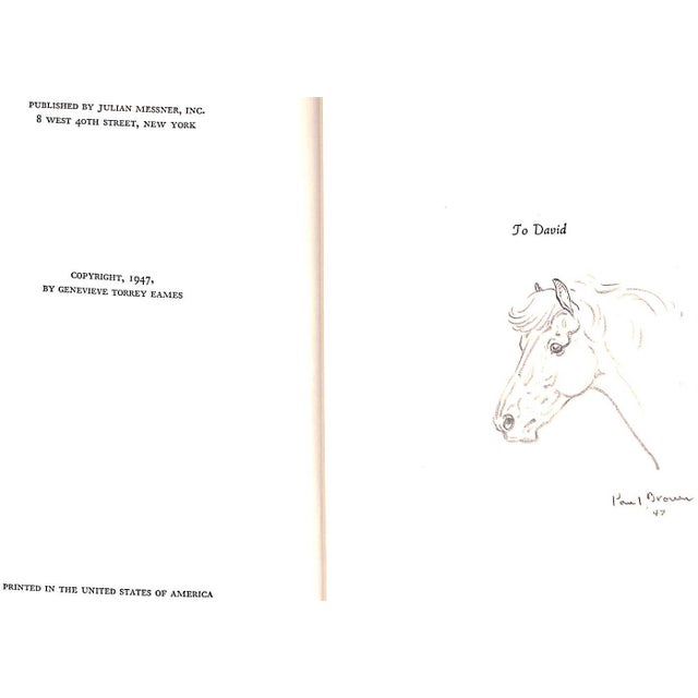 White "A Horse to Remember" 1947 Eames, Genevieve Torrey For Sale - Image 8 of 12