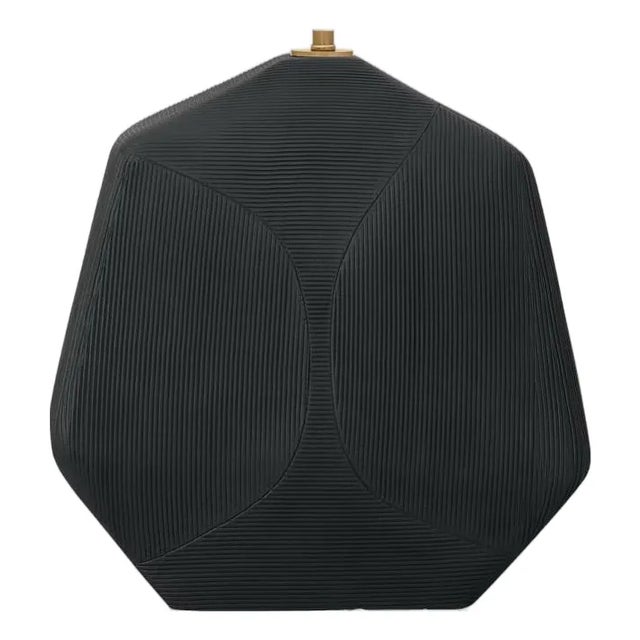 Hable by Visual Comfort Studio Hable Tallulah Table Lamp in Rough Black Ceramic For Sale