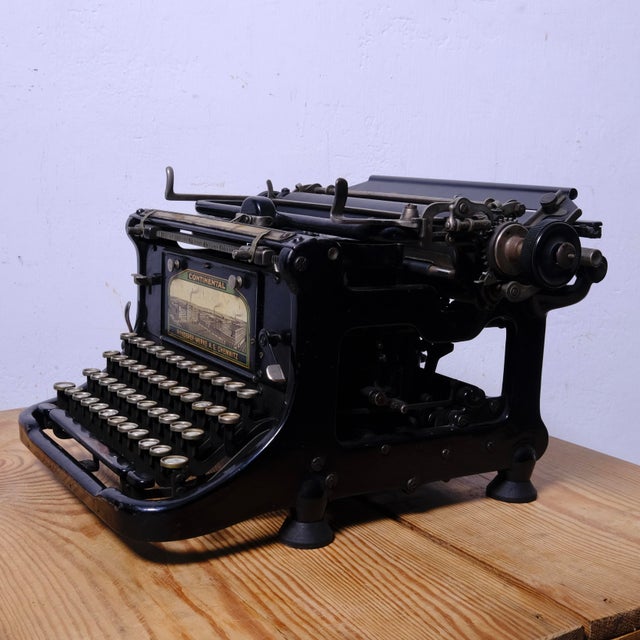 Metal Continental Standard Typewriter, 1920s For Sale - Image 7 of 17