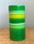 This vibrant cylindrical vase was created in Italy for the renowned importer Rosenthal-Netter, a hallmark of sophisticated...