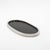Modern Oval Tray in Black Oak With Polished Stainless Steel by Kifu Paris For Sale - Image 3 of 10