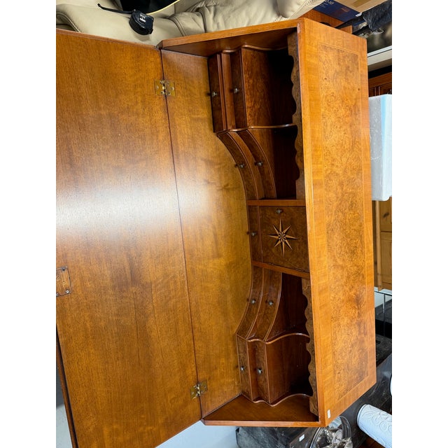 2000 - 2009 Vintage Walnut Secretaire, 2000s For Sale - Image 5 of 8