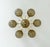 Fabio Ltd 21st Century Chamomile Natural Brass Smoky Globe Flush Mount by Fabio LTD For Sale - Image 4 of 6