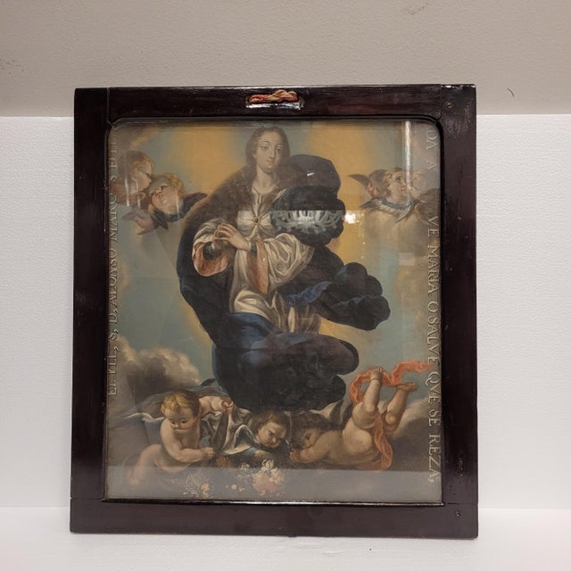 Baroque Alonso De Quintanilla, Immaculate Conception, Late 18th Century, Oil on Canvas For Sale - Image 3 of 18