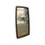 Mid-Century Modern Vintage Mid-Century Modern Solid Wood Barrel-Frame Wall Mirror. For Sale - Image 3 of 6