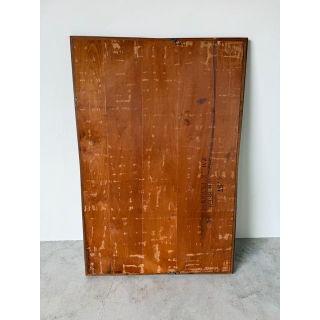 1970’s Mid-Century Modern Walnut Wall Mirror For Sale - Image 10 of 12