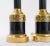 Mid-Century Modern Greek Key Brass Column Table Lamps For Sale - Image 3 of 6