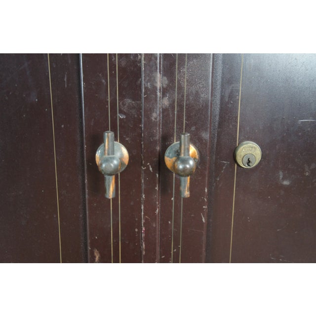 Antique NCR National Cash Register Industrial Iron Steel Safe Cabinets For Sale - Image 6 of 18