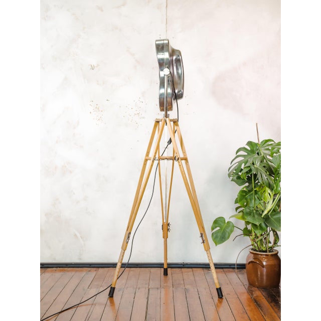 Hospital Surgical Spotlight Floor Lamp on Army Crutch Tripod from Heraeus Hanaulux London, 1990s For Sale - Image 10 of 18