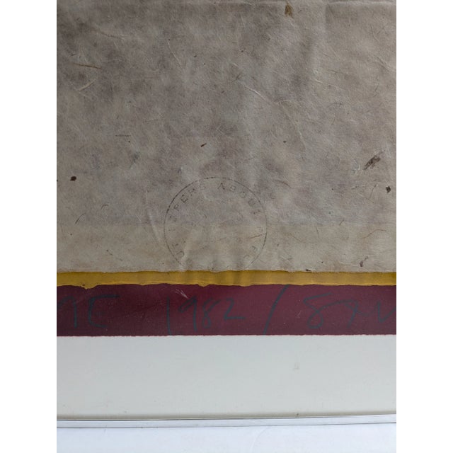 Mid 20th Century Scott Sandell Monumental Mixed Media Framed Abstract Art For Sale - Image 5 of 10