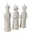 This exquisite set of three white porcelain Qing emperor figurines represents three generations, adding a refined touch to...