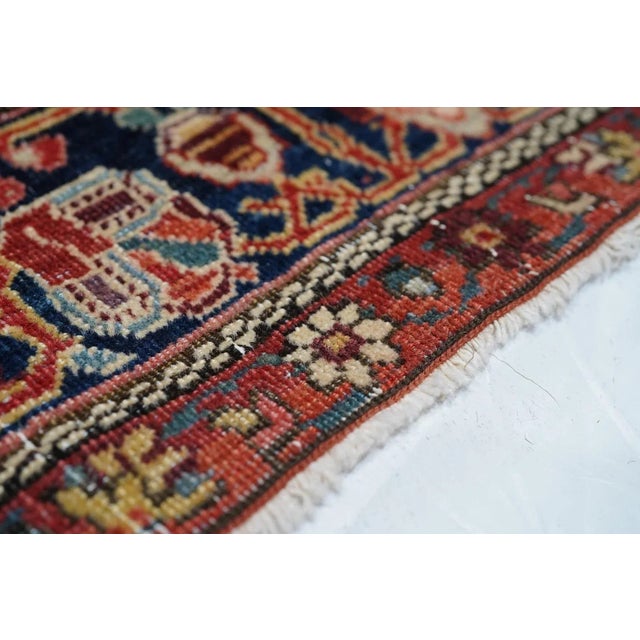 19th Century Antique Farahan Sarouk Rug 4'0'' x 6'7'' For Sale - Image 5 of 9