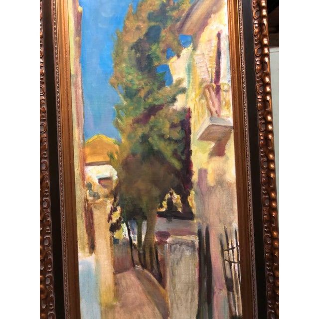 Post Impressionist Leonid Balaklav, Large Jerusalem Landscape Judaica Oil on Canvas Russian Israeli Artist Balaklav, 2003 For Sale - Image 3 of 4