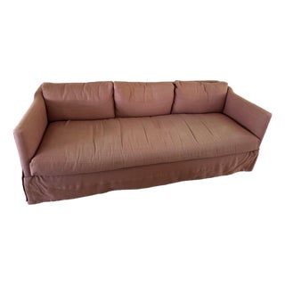 Late 20th Century Nantucket-Red Bench Cushion Sofa For Sale