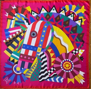 HERMÈS CHEVAL de FÊTE Silk Scarf 2021 designed by Jan Bajtlik