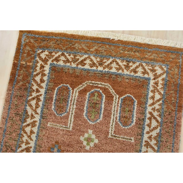 Kazak Runner 2'9'' X 9'10'' Brown Wool Tribal Hand-Knotted Oriental Rug For Sale In Philadelphia - Image 6 of 12