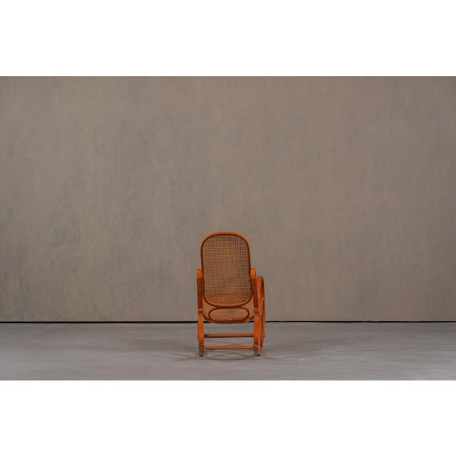 1970s Vintage Bentwood Rocking Chair by Luigi Crassevig, Italy, 1970s For Sale - Image 5 of 16
