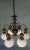 Vintage Bronze Chandelier, 1970s For Sale - Image 3 of 18
