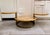 Mid-Century Modern MCM Pencil Reed & Bamboo Three-Tier Swivel Coffee Table For Sale - Image 3 of 12