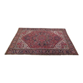 Vintage Low Pile Approx. 8 X 12 Rug For Sale