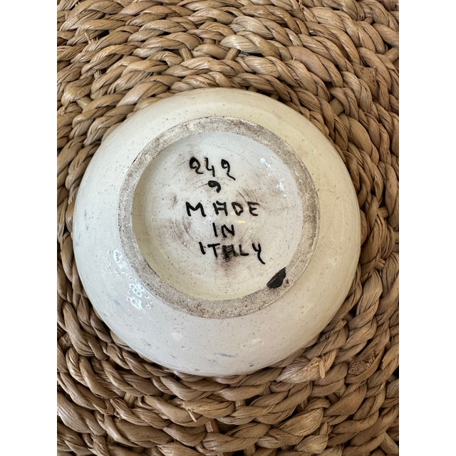 Blue Vintage Aldo Londi Bitossi Italian Mondrian Ceramic Bowls Featuring Stylized Horse Head- A Pair For Sale - Image 8 of 17