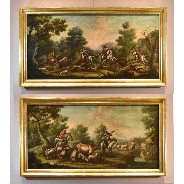 Christian Reder, Landscape, 1700, Oil on Canvas For Sale - Image 9 of 10