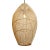 Mid-Century Modern Rattan Bead Pendant Light Medium For Sale - Image 3 of 7