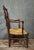 Armchair in Wood with Woven Straw Seat For Sale - Image 5 of 7