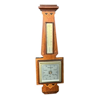 Art Deco Wooden Weather Station, 1935 For Sale