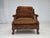 1930-35s, Danish armchairs. Brown furniture velour, furniture mesh, carved ash wood. Original good condition: no smells,...