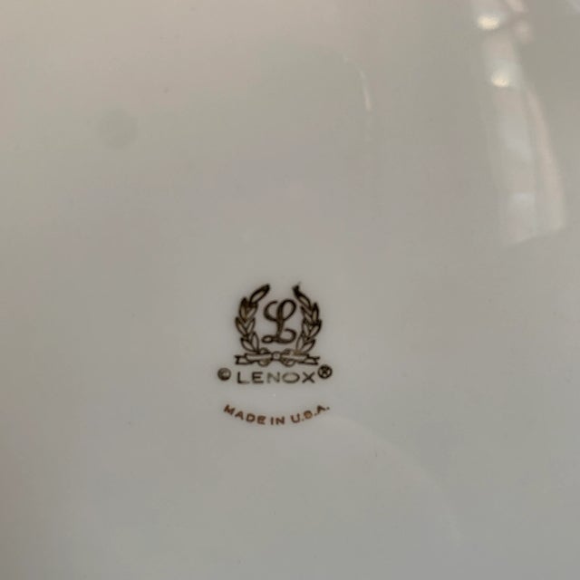 Ceramic Vintage Lenox Symphony Large Gold Trimmed Platter For Sale - Image 7 of 13