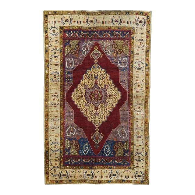 Antique Turkish Anatolian Rug 3'9'' x 6'1'' For Sale