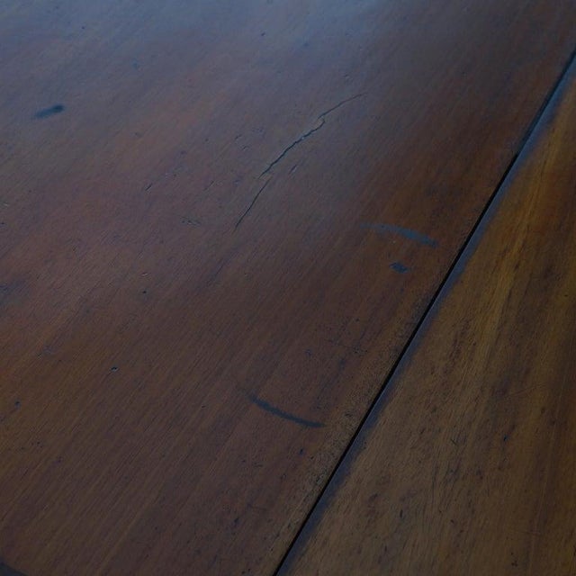 Antique Federal Duncan Phyfe Style Acanthus Carved Mahogany Card Table C1830 For Sale - Image 6 of 14