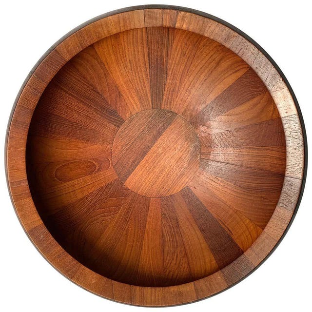Wood Large Jens Quistgaard Teak Bowl for Dansk For Sale - Image 7 of 7