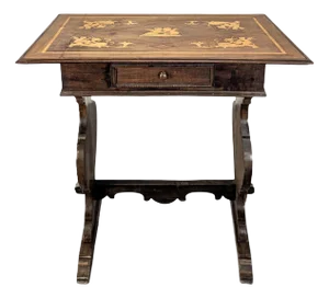 19th Century Italian Table in Marquetry