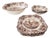 Vintage English Ironstone Dessert Set by Johnson Bros, 1970s, Set of 9 For Sale