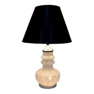 Laurel Table Lamp with Italian Glass Base For Sale