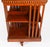 Antique Edwardian Flame Mahogany and Inlaid Revolving Bookcase, 1890s For Sale - Image 10 of 15