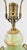 Metal Antique French Neoclassical Green Onyx and Gilt Bronze Garland and Satyr Mounts Table Lamp For Sale - Image 7 of 17