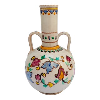 Vietri Sul Mare Ceramic Amphora Vase Designed by Vincenzo Pinto, 1970s For Sale