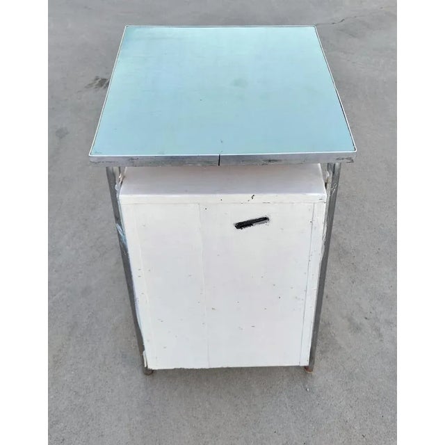 Wood Bauhuas Hospital Bedside Table or Nightstand, Former Yugoslavia, 1930s For Sale - Image 7 of 11