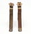 Traditional Pair of Vintage Floral Steel Curtain Rod Brackets For Sale - Image 3 of 5