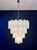 Vintage Murano Glass Tiered Chandelier with White Alabaster Glass Tube, 1990s For Sale - Image 6 of 15