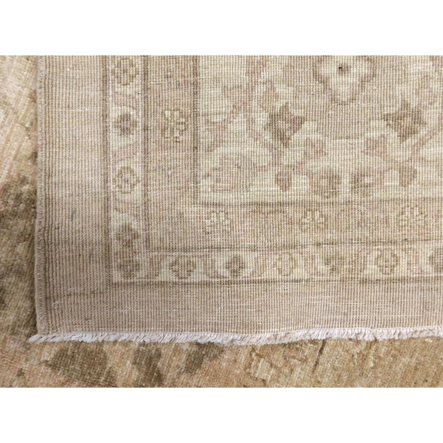 Vintage Hand Knotted Wool Pile Rug in Soft Color Palette. 9'6"x 14'6" For Sale - Image 17 of 18