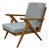 Mid Century Modern Oak Slat Construction Z Chair, Crawford Furniture For Sale