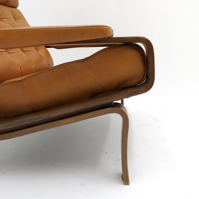 Leather Lounge Chair ‘Palermo’ by Pethrus Lindlöf, 1970 For Sale - Image 10 of 10