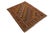 Shabby Chic Vintage Soumak Rust/Brown Wool Rug - 4'11'' X 6'5'' For Sale - Image 3 of 10