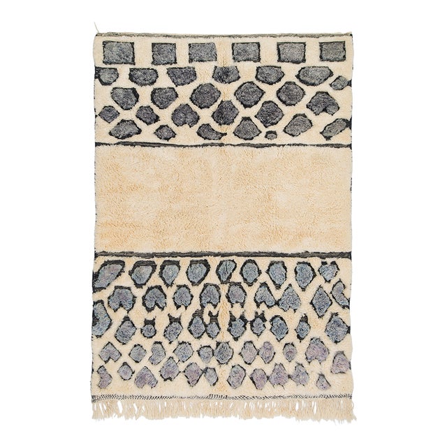 Hand-Knotted Wool Rug by Azele Studio For Sale