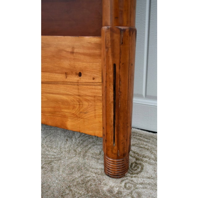 Wood Antique Victorian Cottage Style Full Size High Back Headboard For Sale - Image 7 of 12